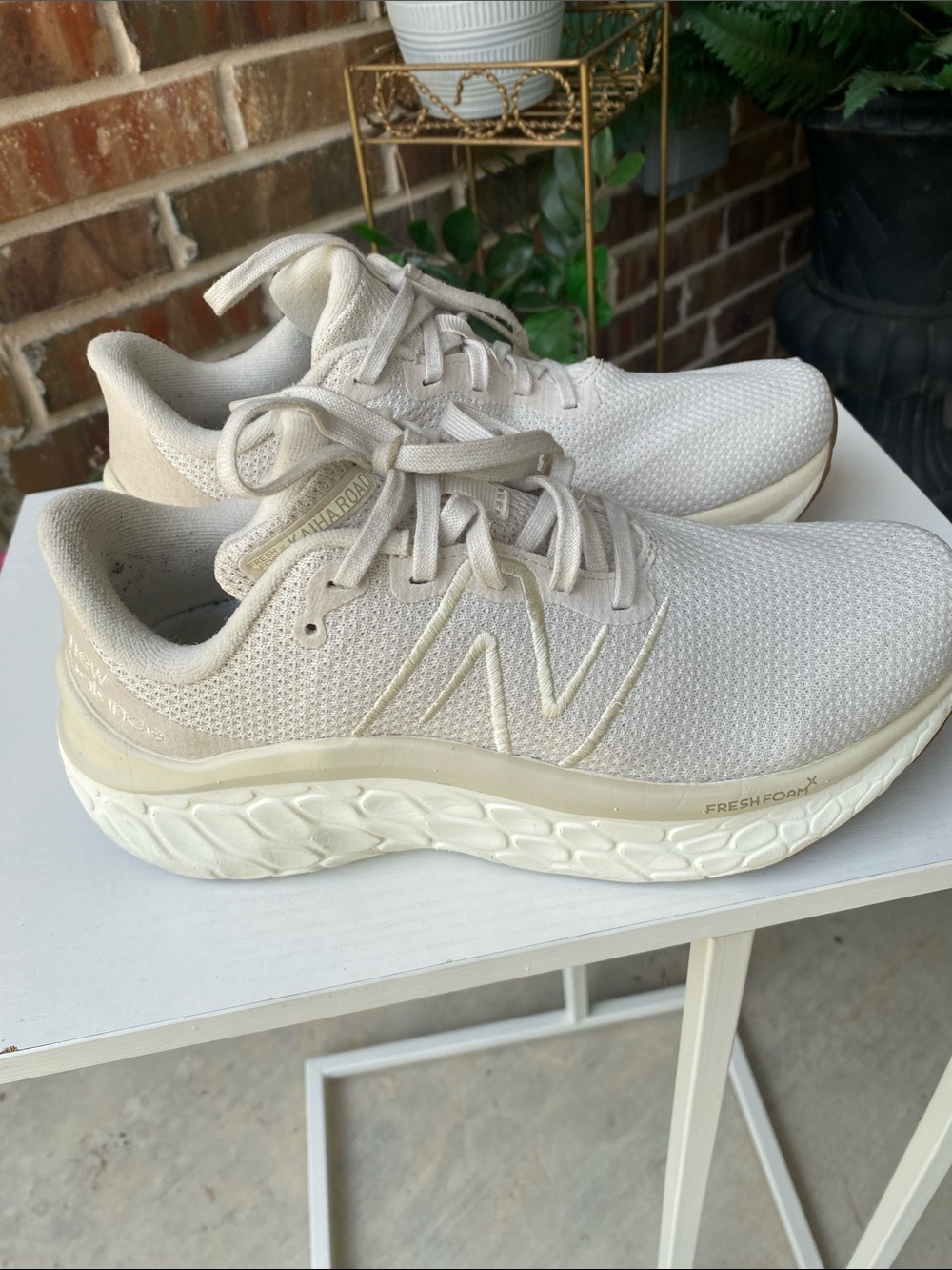 New Balance Women's Athletic Sneakers in Light Cream size 8.5